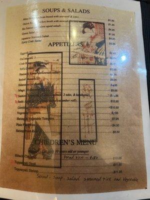 Wasahi Japanese Steak House & Sushi Bar menu 5